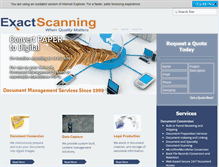 Tablet Screenshot of exactscanning.com